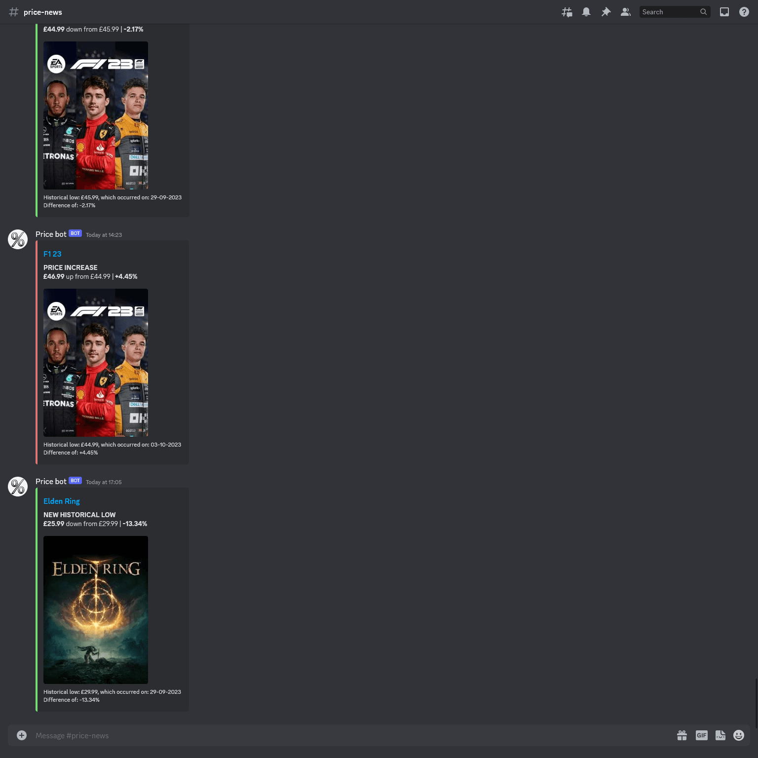 Discord page